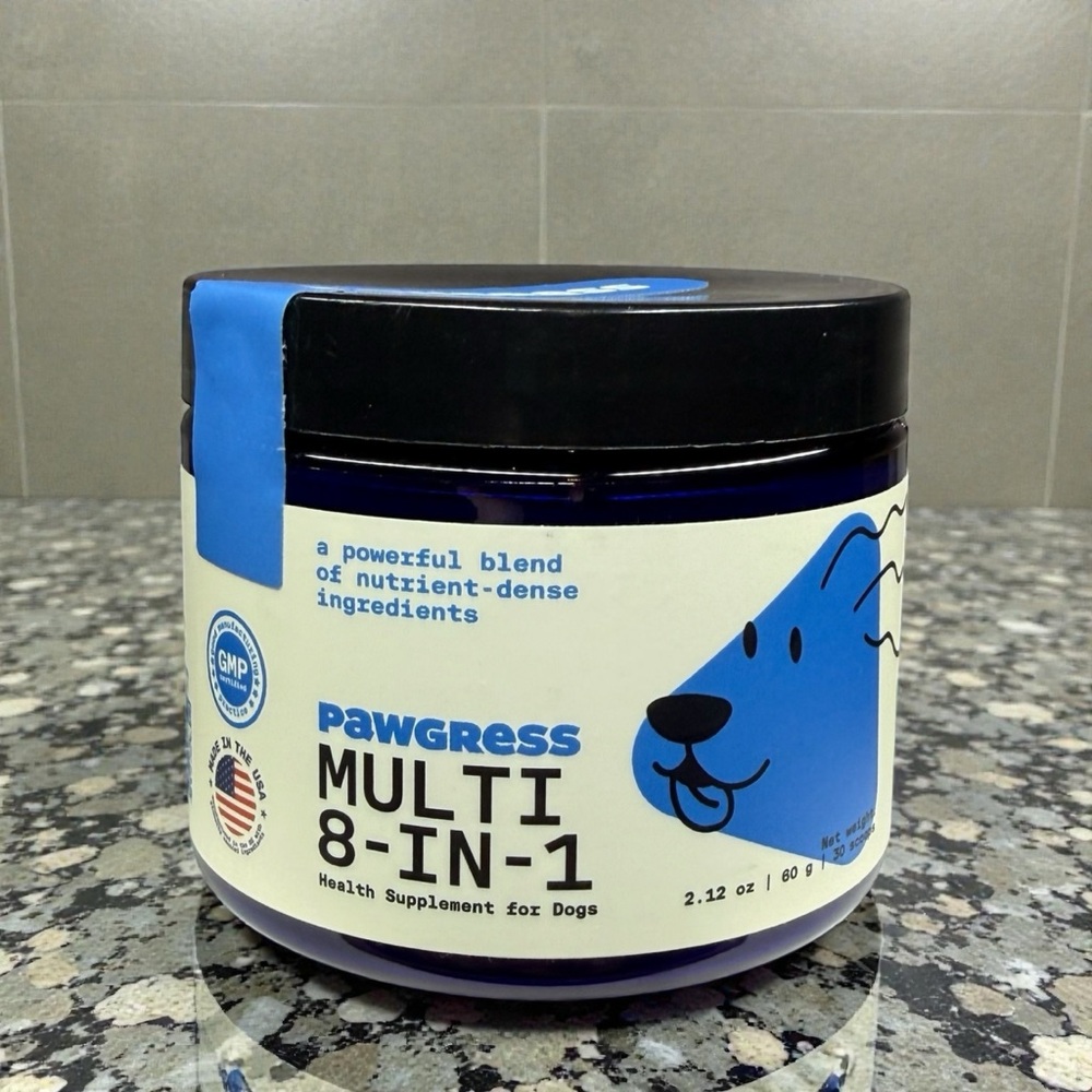 Pawgress Dog Multivitamin Powder 8-in-1‎ Skin Coat Joint & Digestive Support 60g